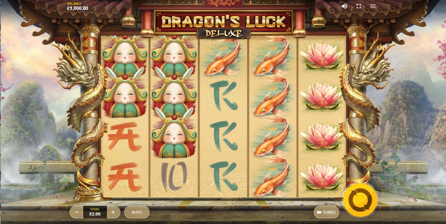Dragon's Luck Deluxe Slot Gameplay