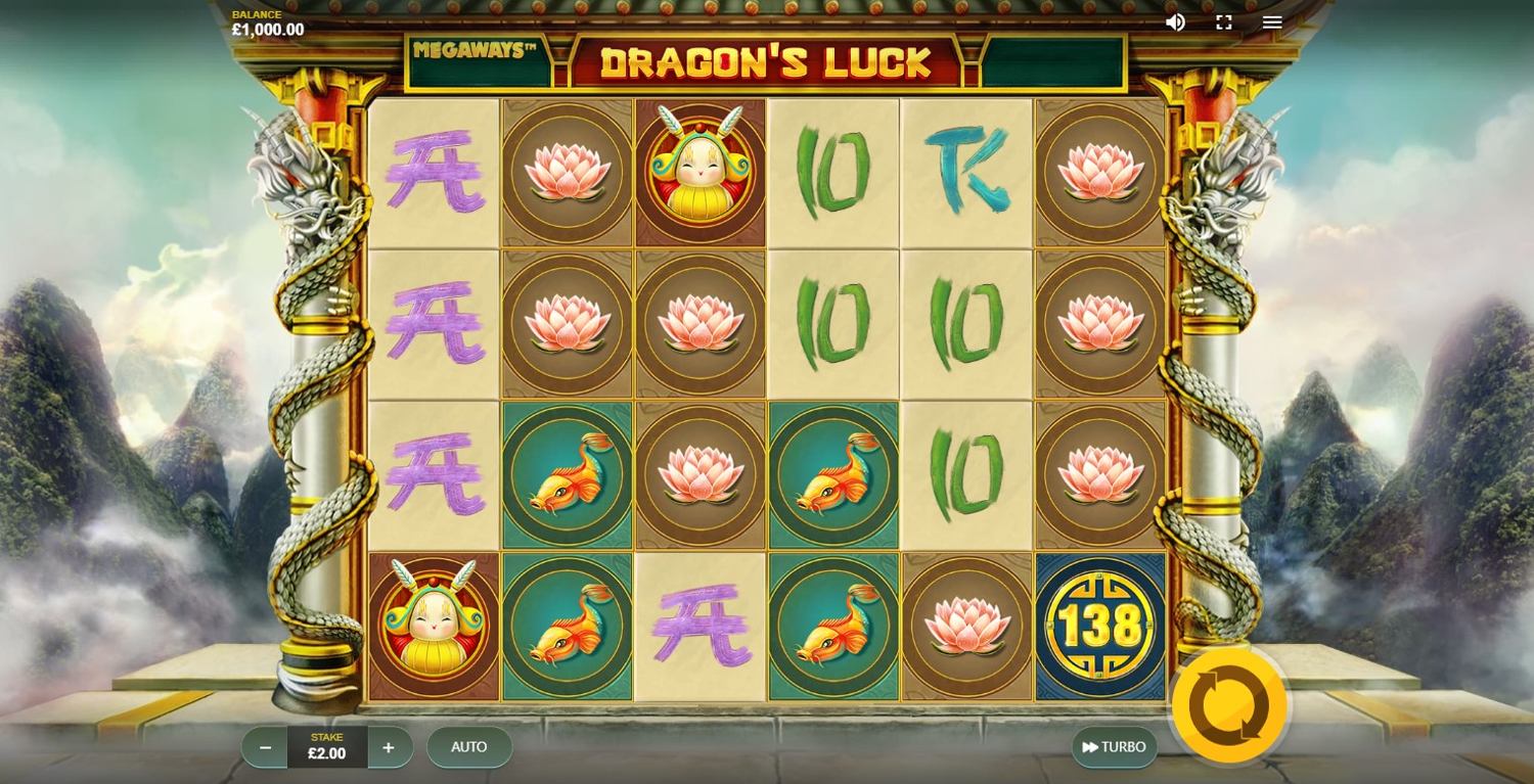 Dragon's Luck Megaways Slot Gameplay