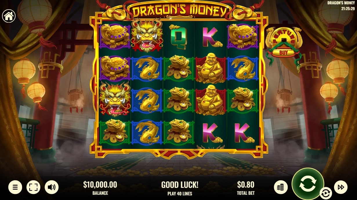 Dragon's Money Slot Gameplay
