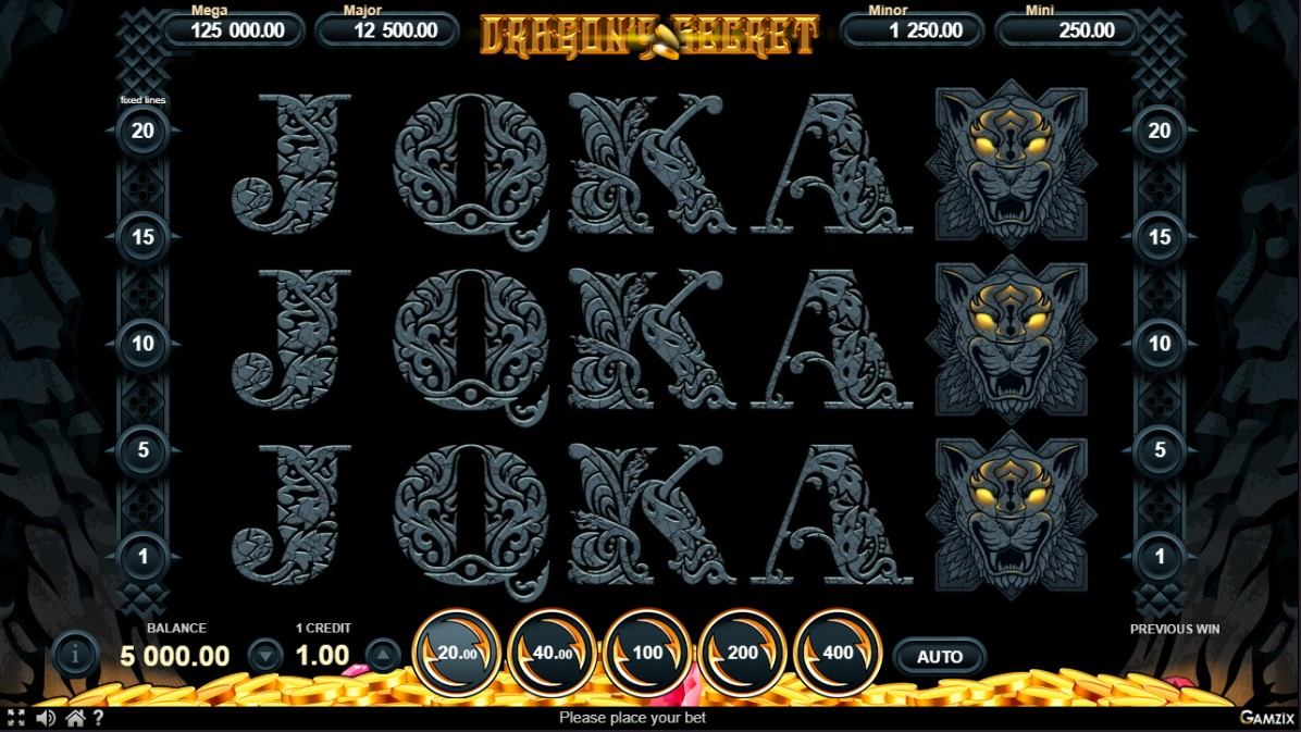 Dragon's Secret Slot Gameplay