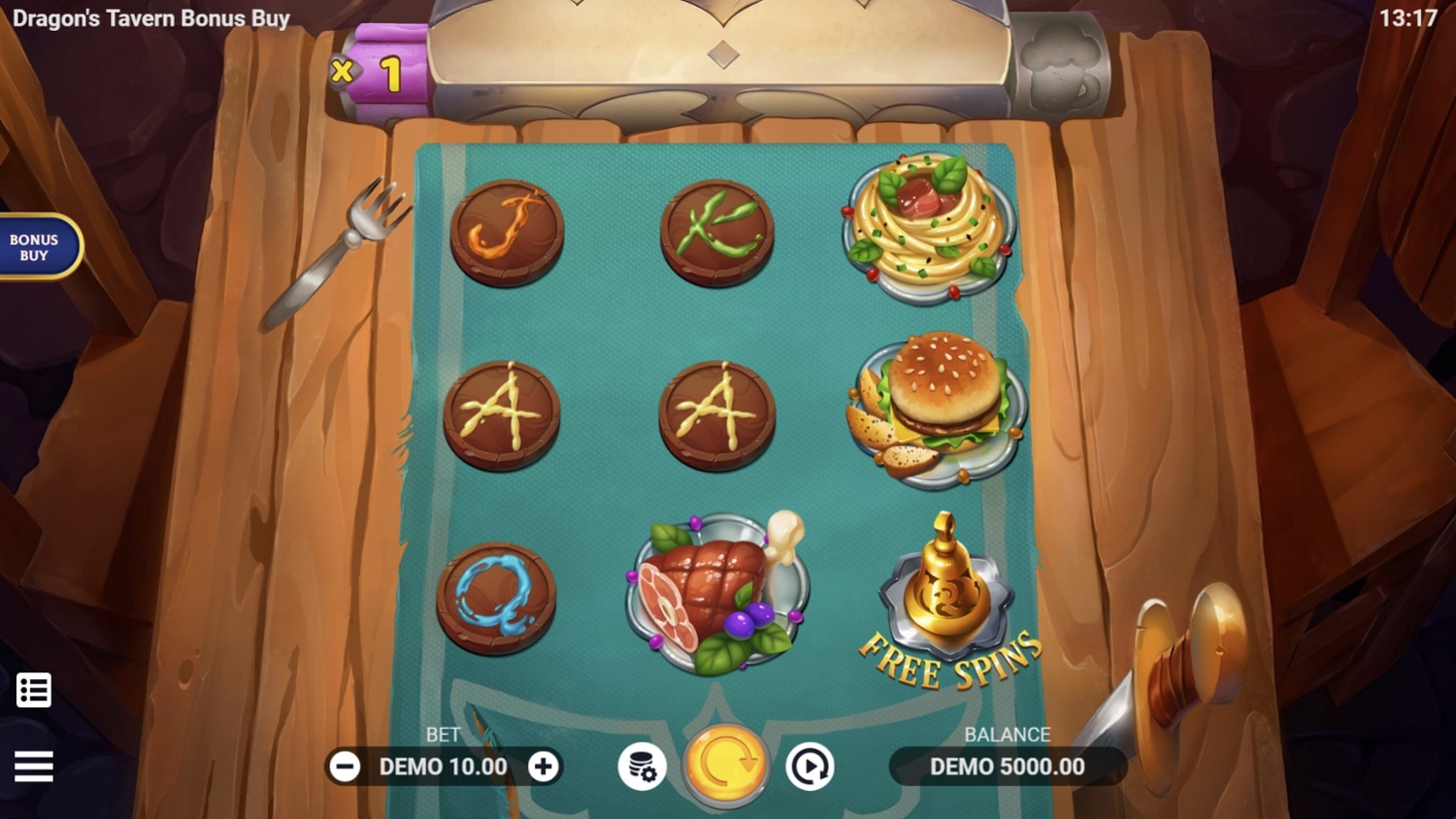 Dragon's Tavern: Bonus Buy Slot Gameplay