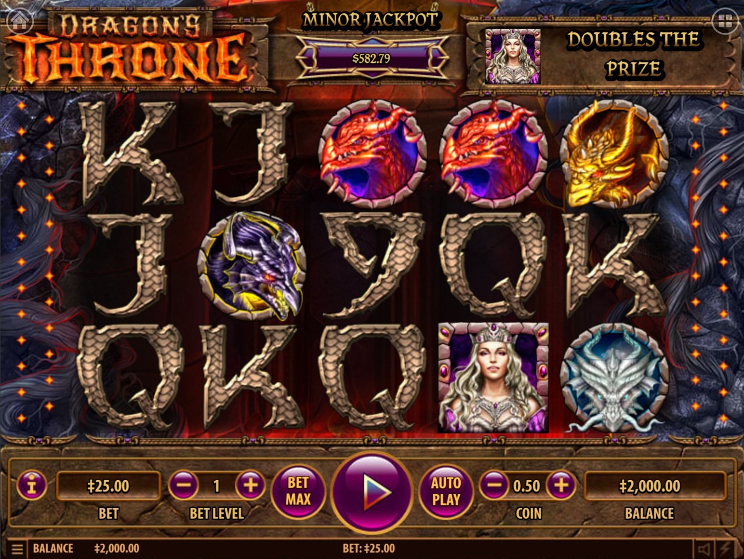 Dragon's Throne Slot Gameplay