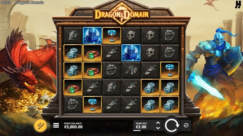 Dragon's Domain Slot Gameplay