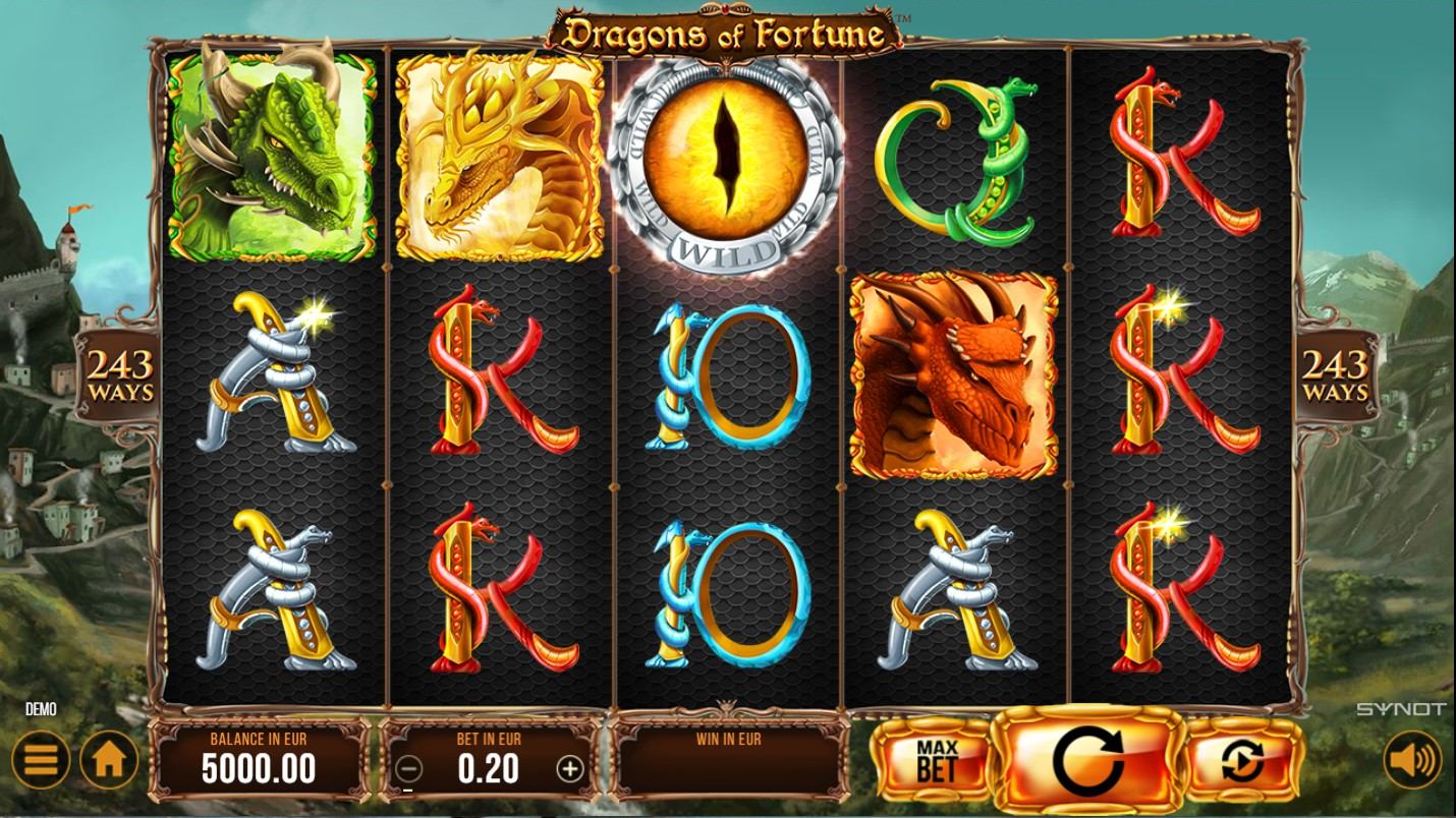 Dragons of Fortune Slot Gameplay