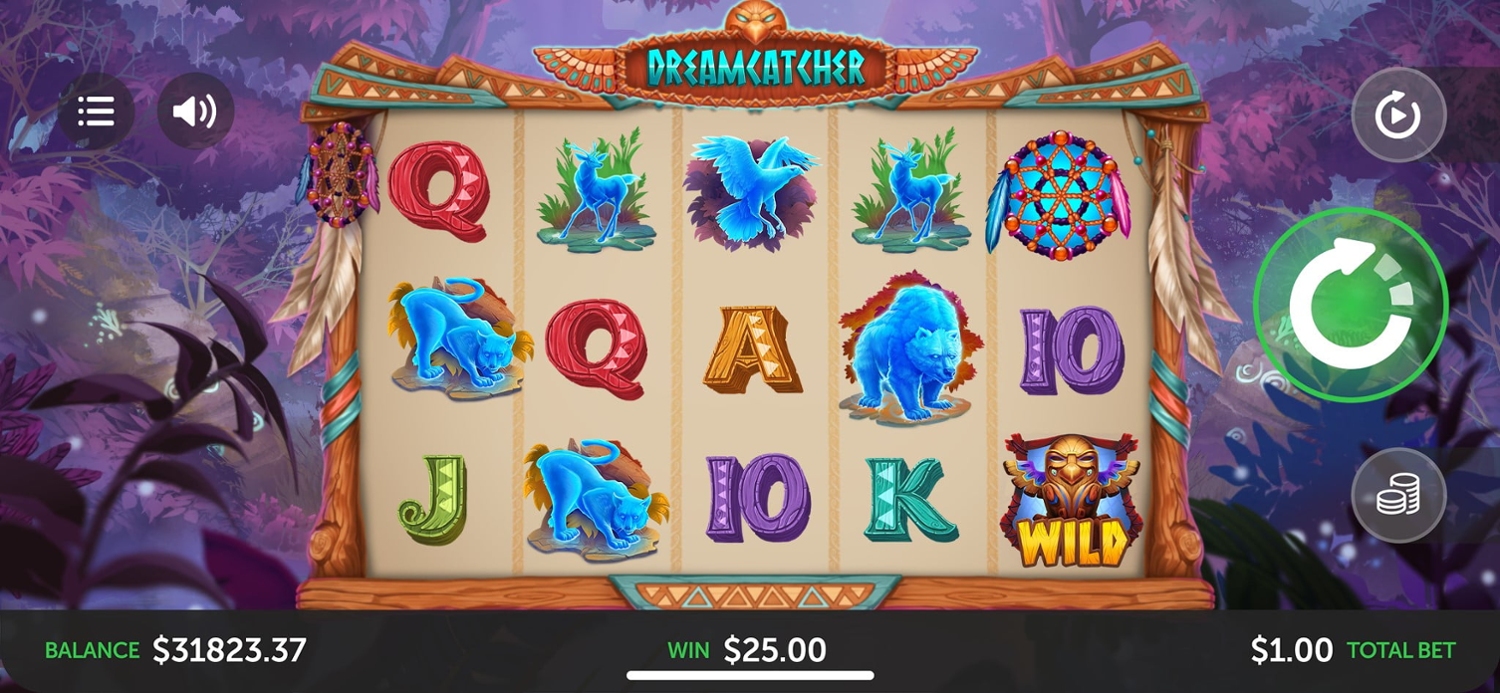 Dreamcatcher Slot Gameplay