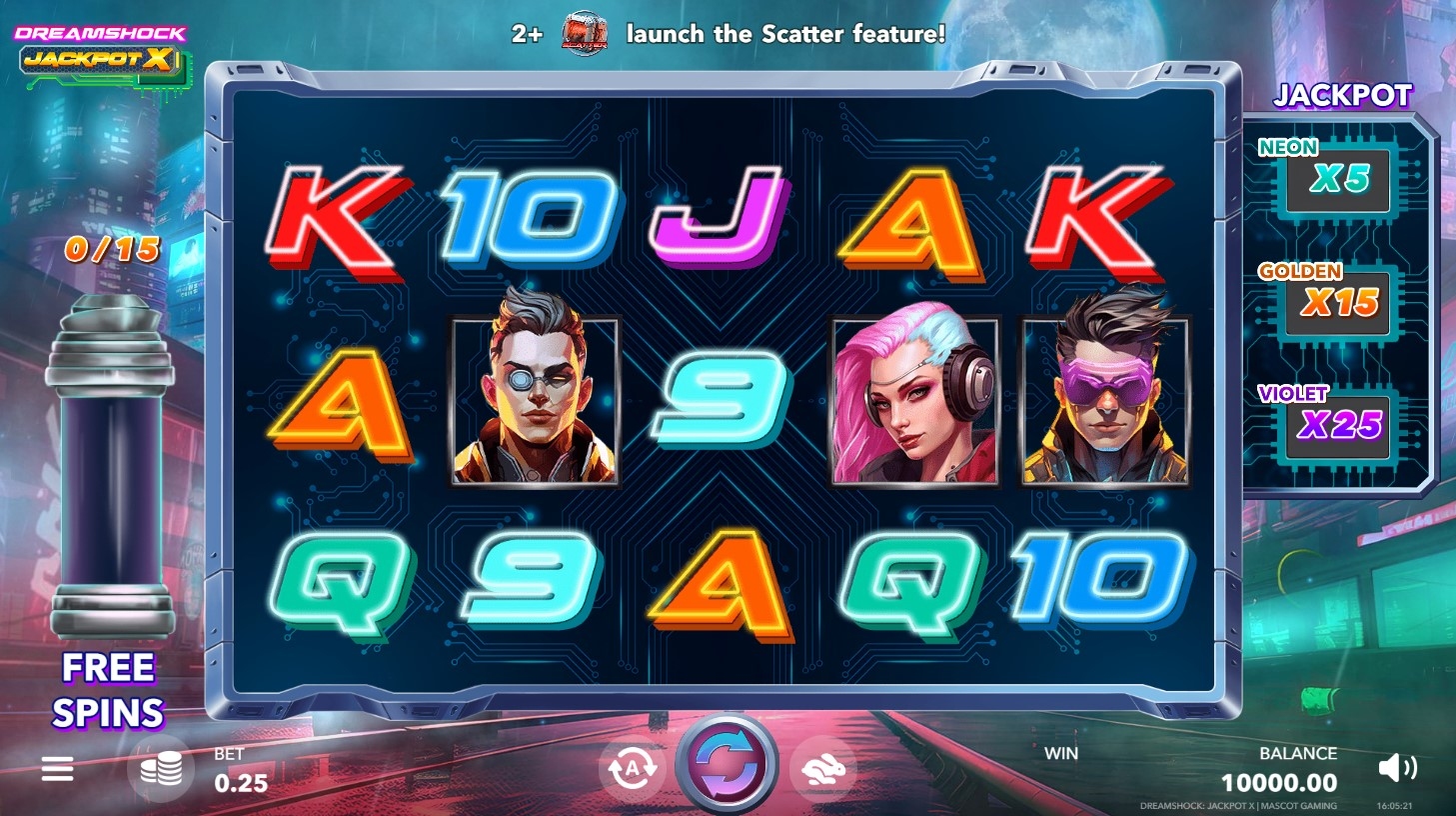Dreamshock: Jackpot X Slot Gameplay