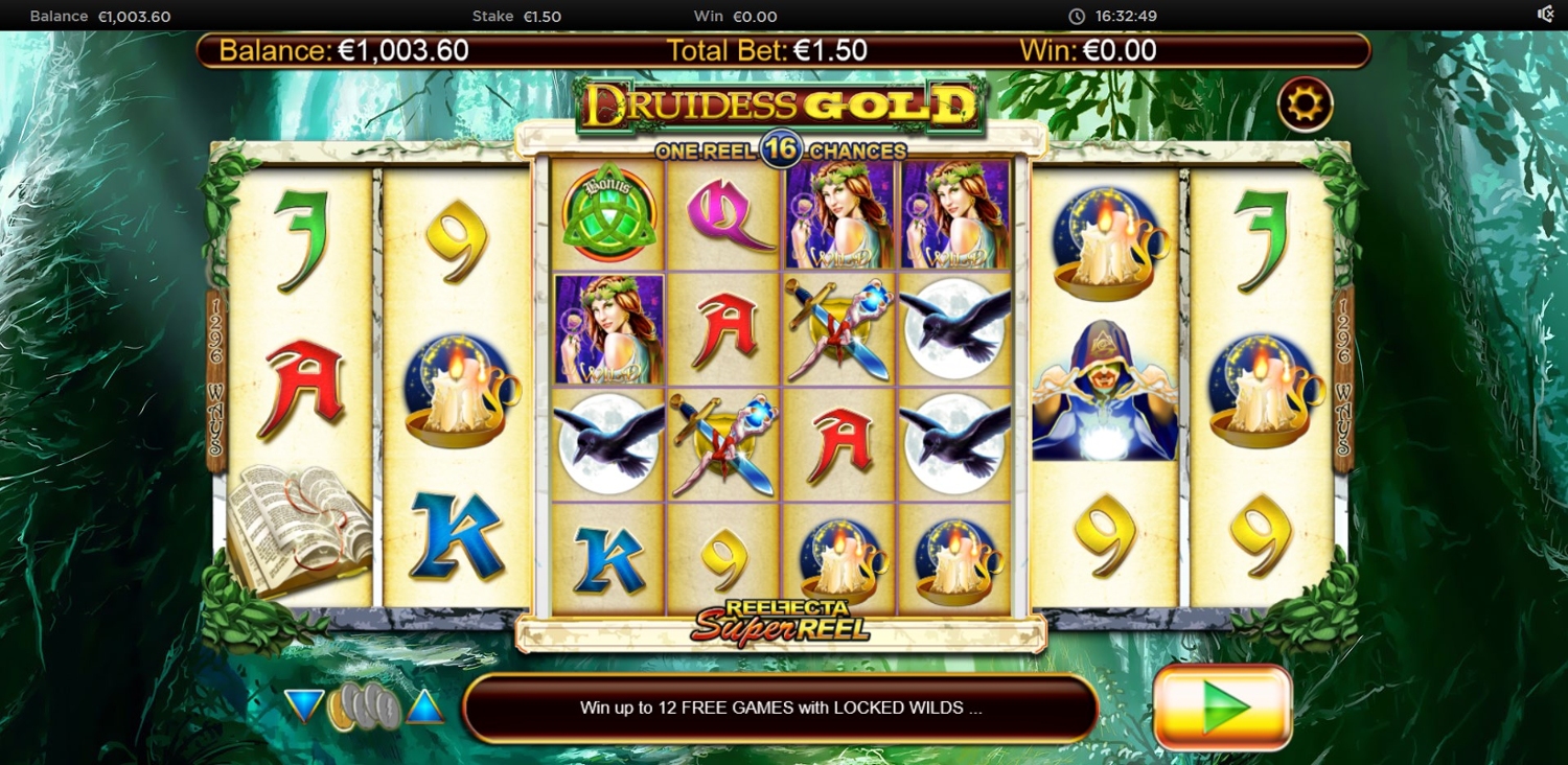 Druidess Gold Slot Gameplay