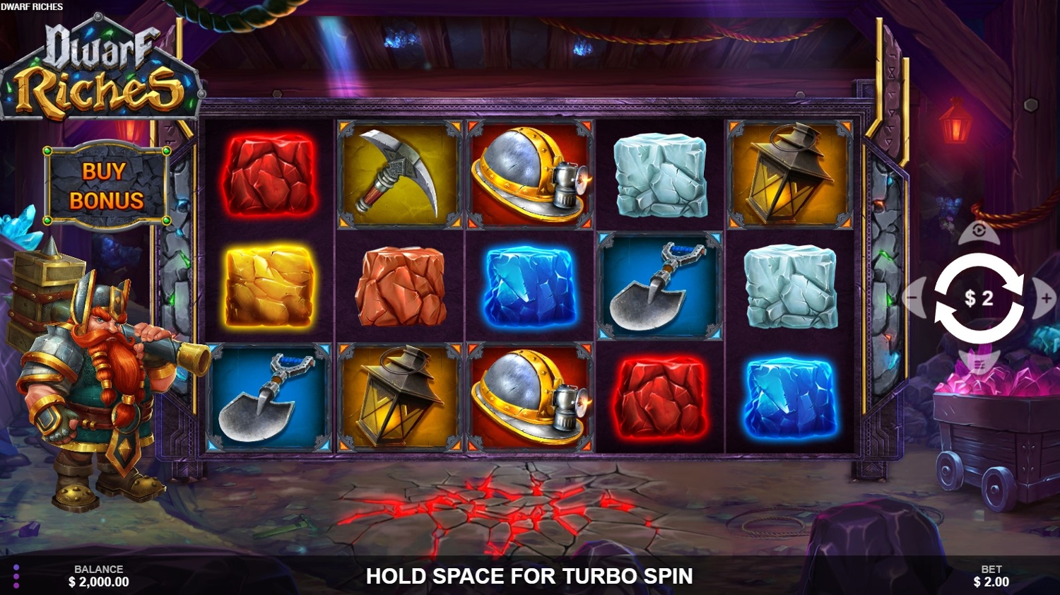 Dwarf Riches Slot Gameplay