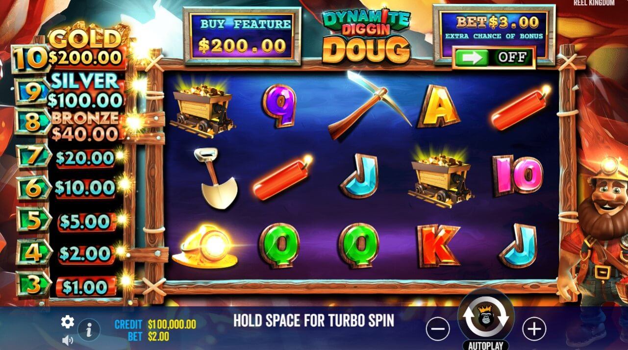 Dynamite Diggin Doug Slot Gameplay