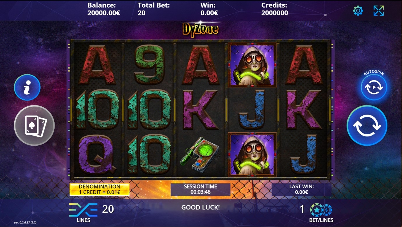 Dyzone Slot Gameplay