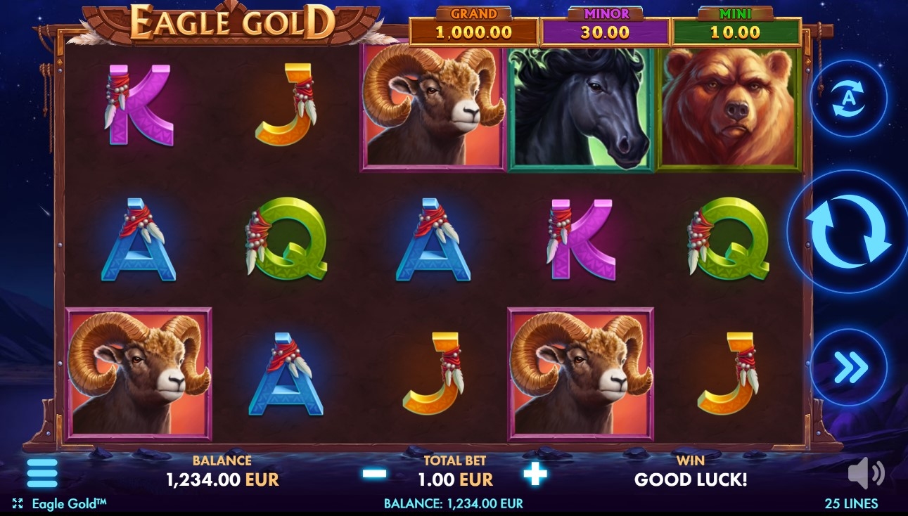 Eagle Gold (NetGame) Slot Gameplay