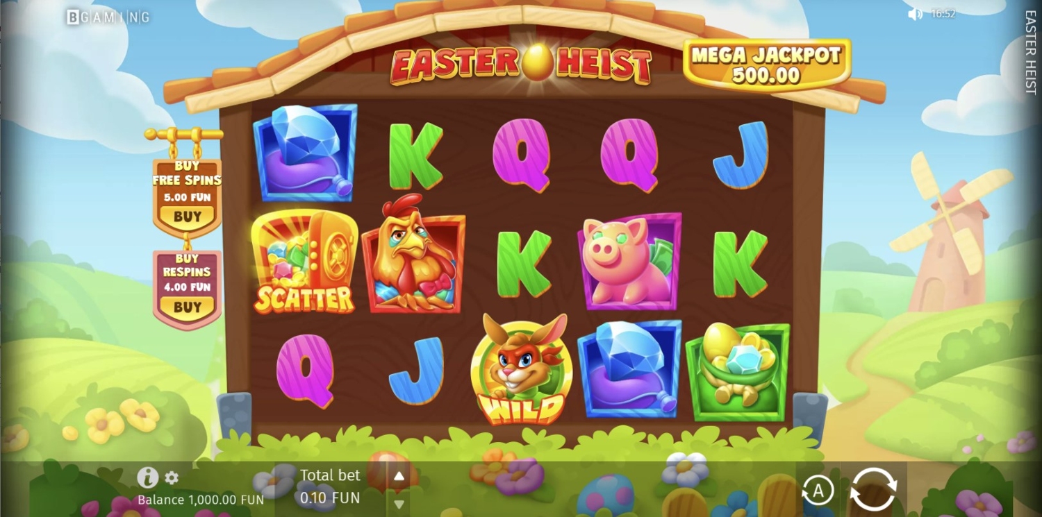 Easter Heist Slot Gameplay