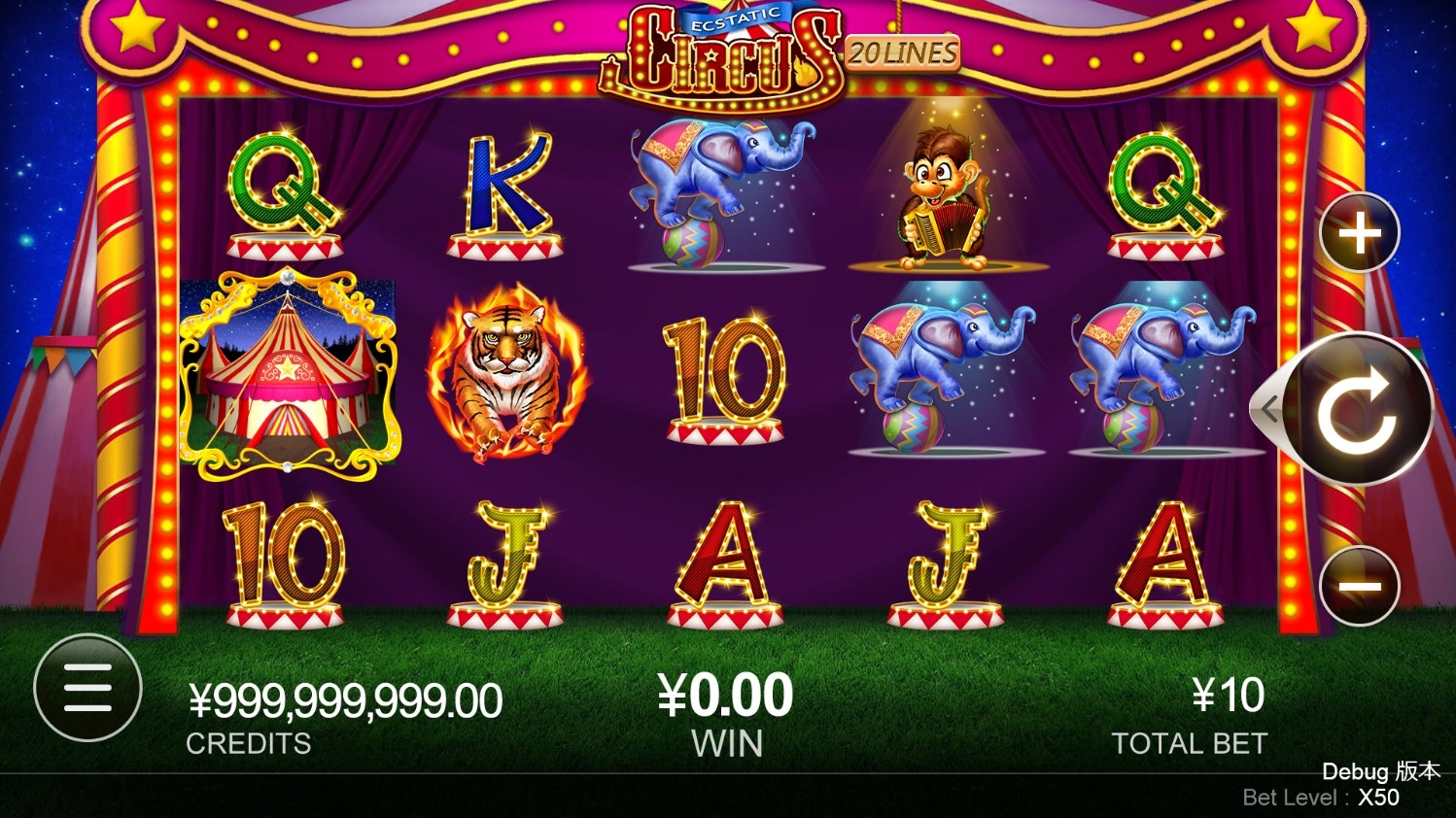 Ecstatic Circus Slot Gameplay