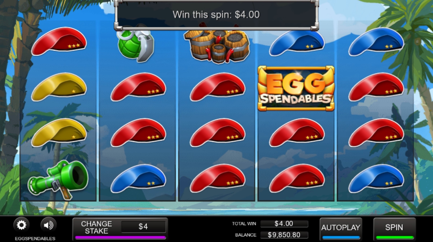 Eggspendables Slot Gameplay