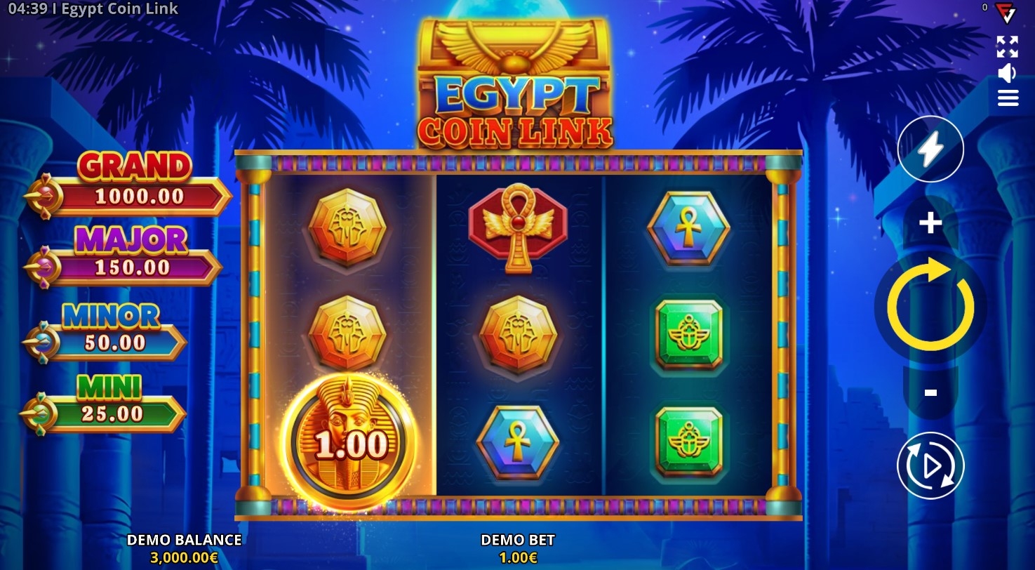 Egypt Coin Link Slot Gameplay