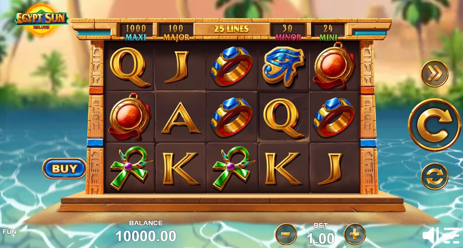 Egypt Sun Deluxe Slot Gameplay