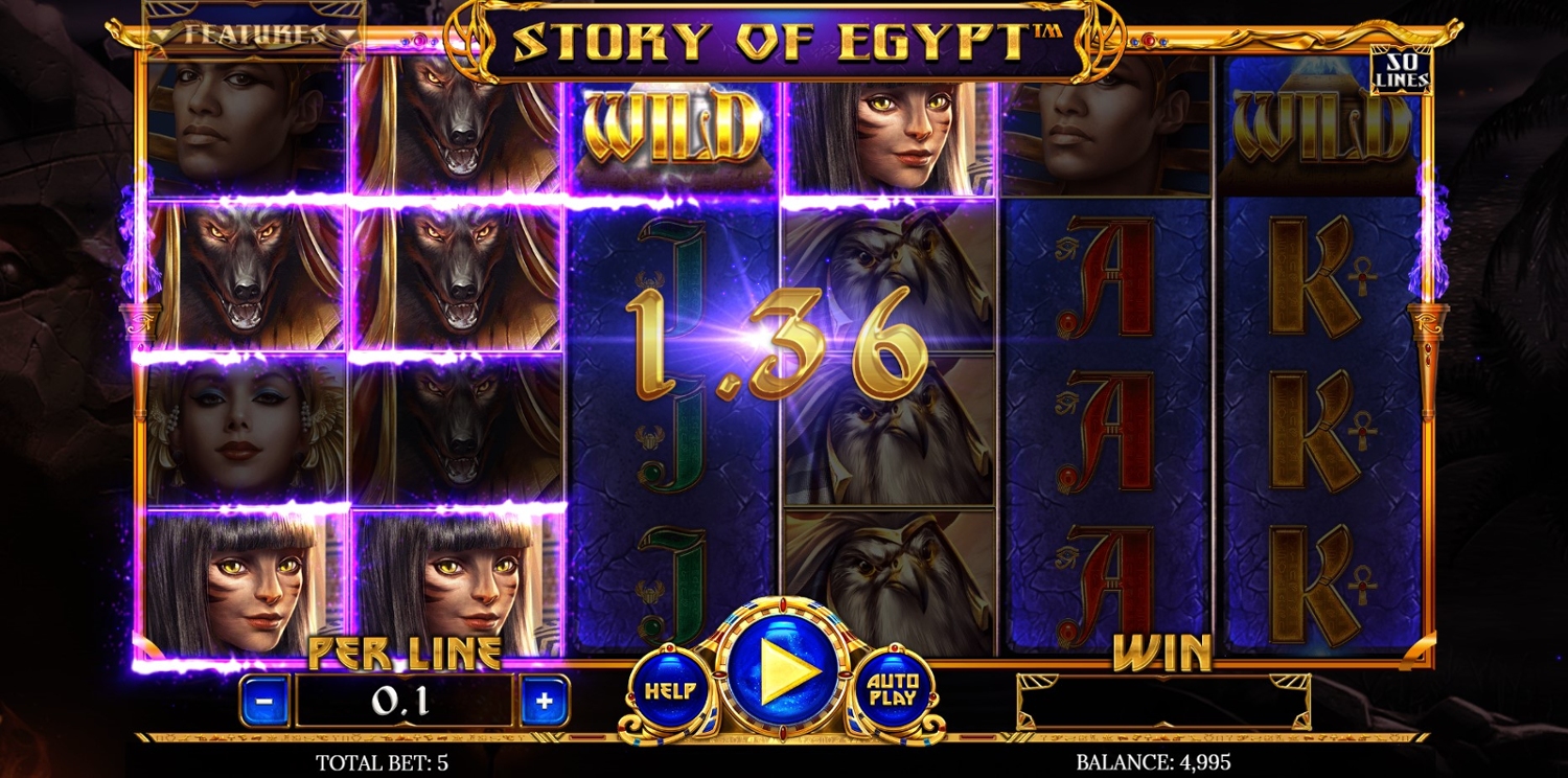 Egyptian Darkness: Story of Egypt Slot Gameplay