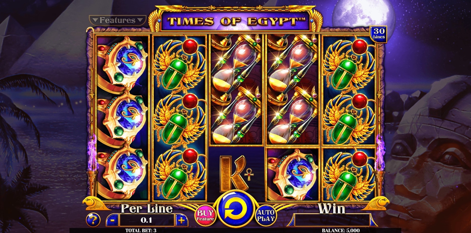 Egyptian Darkness: Times of Egypt Slot Gameplay