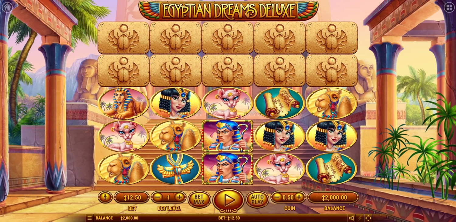 Egyptian Dreams Deluxe Slot Gameplay