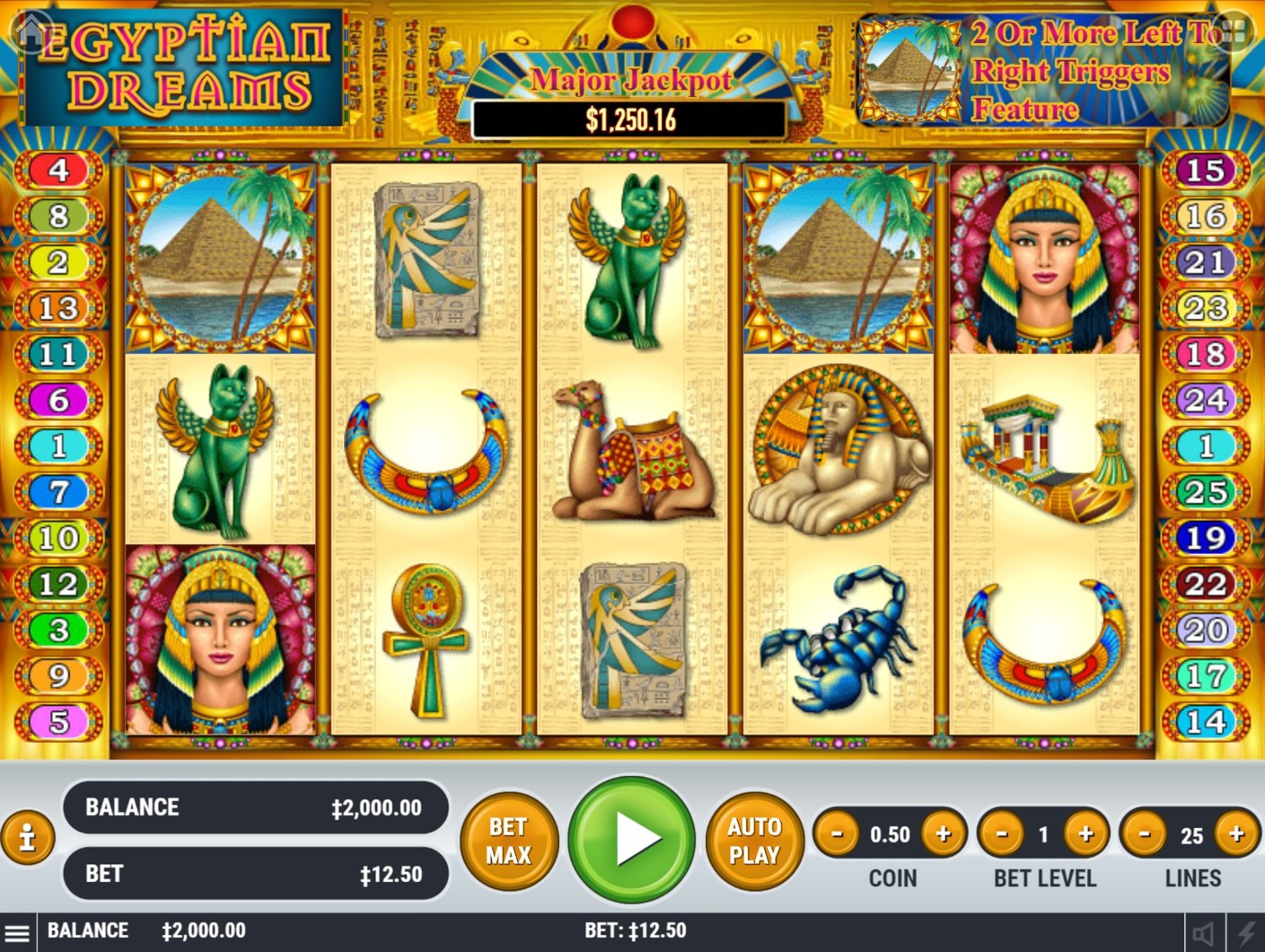 Egyptian Dreams Slot Gameplay