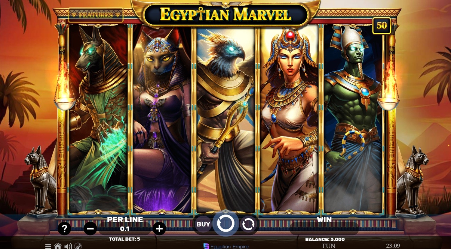 Egyptian Marvel Slot Gameplay