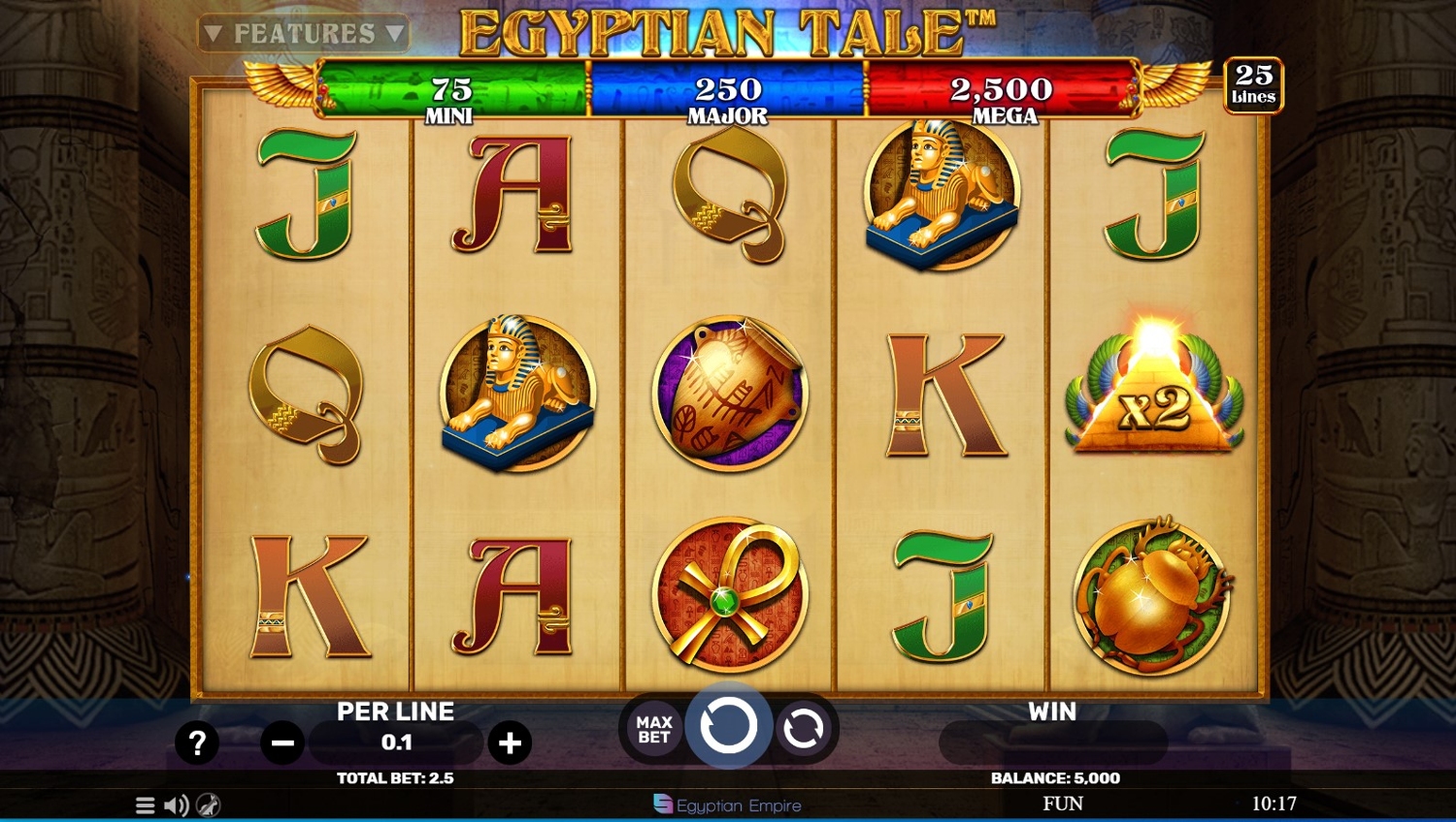 Egyptian Tale Slot Gameplay