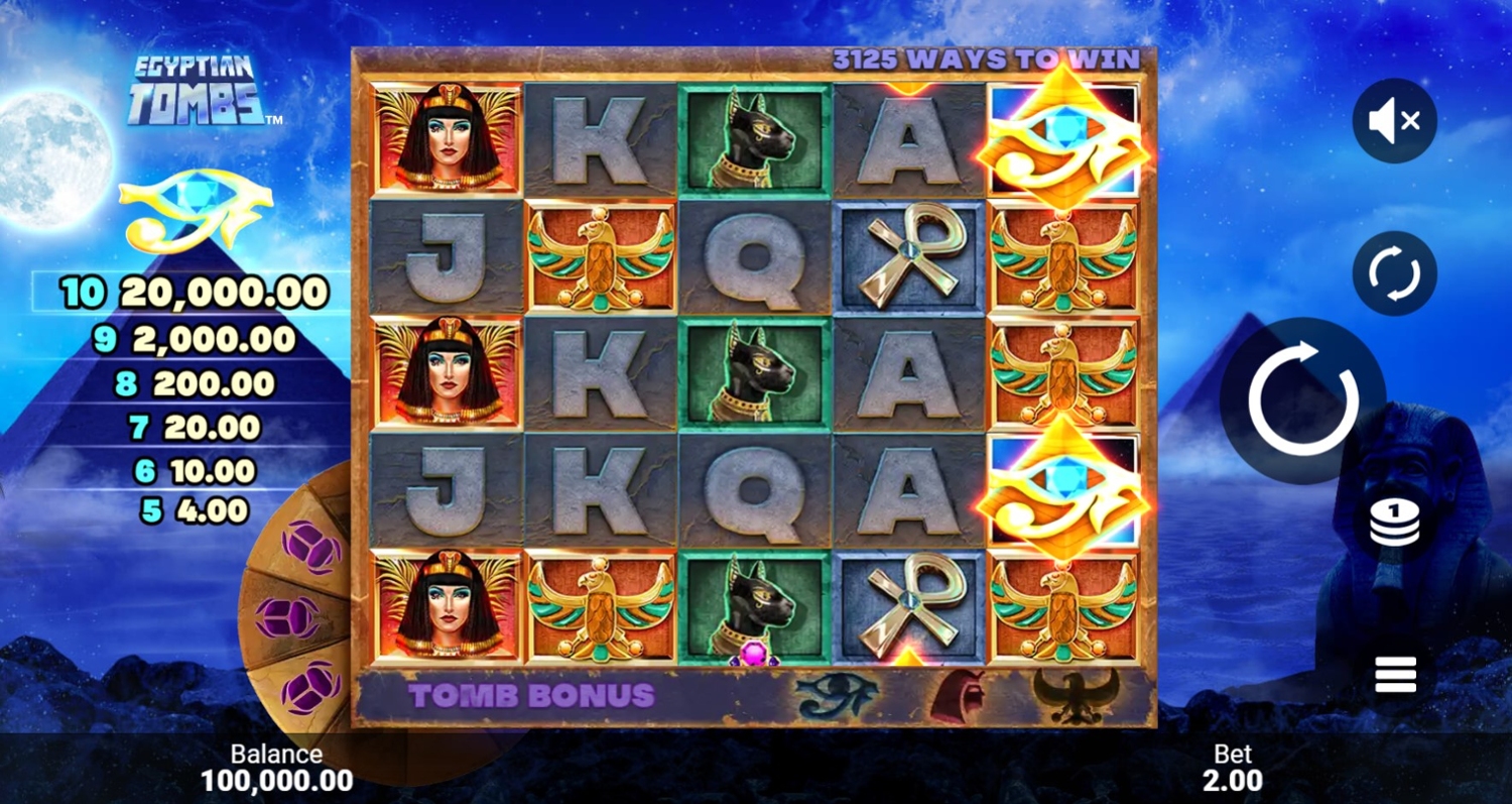 Egyptian Tombs Slot Gameplay