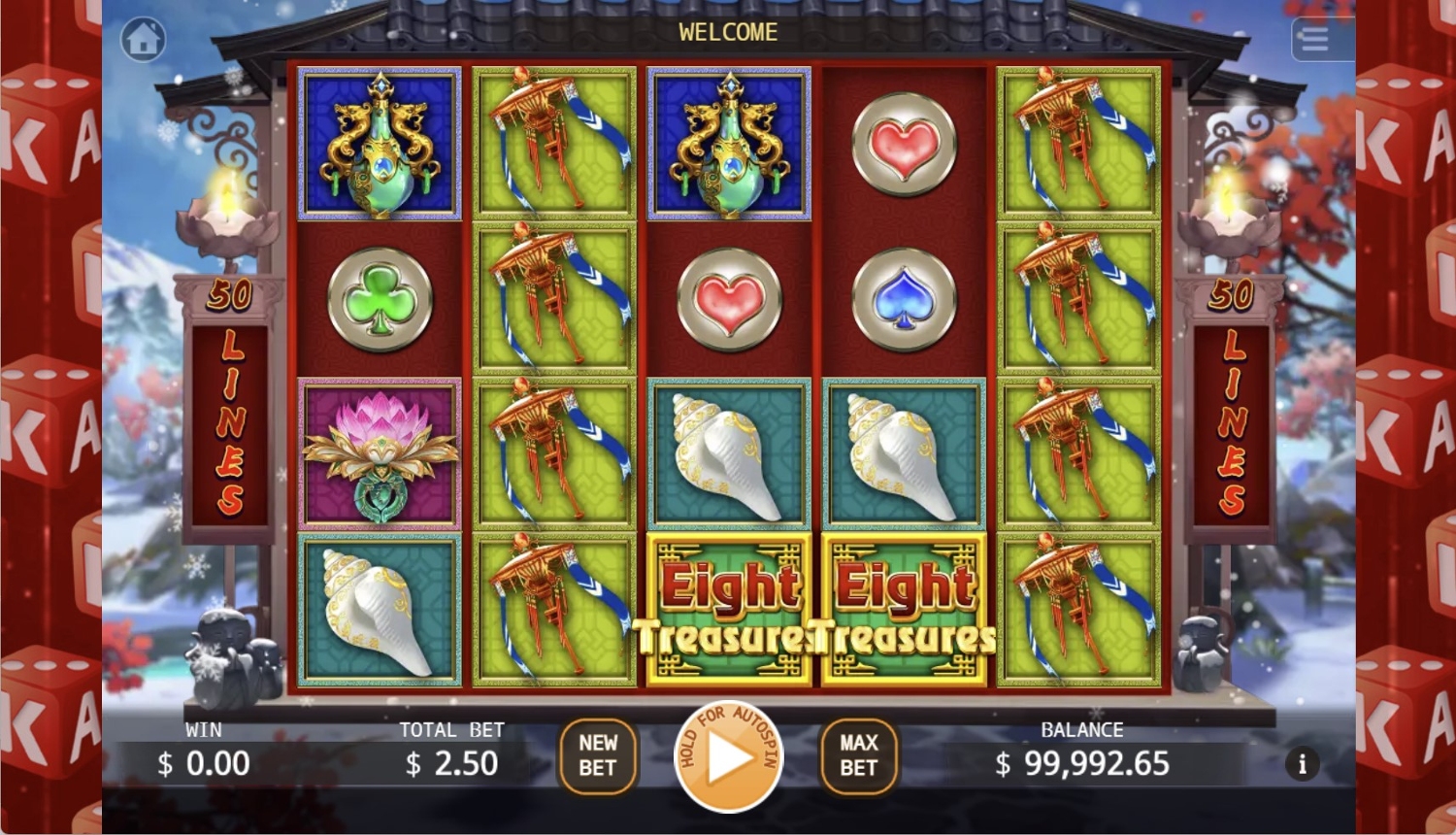 Eight Treasures Slot Gameplay