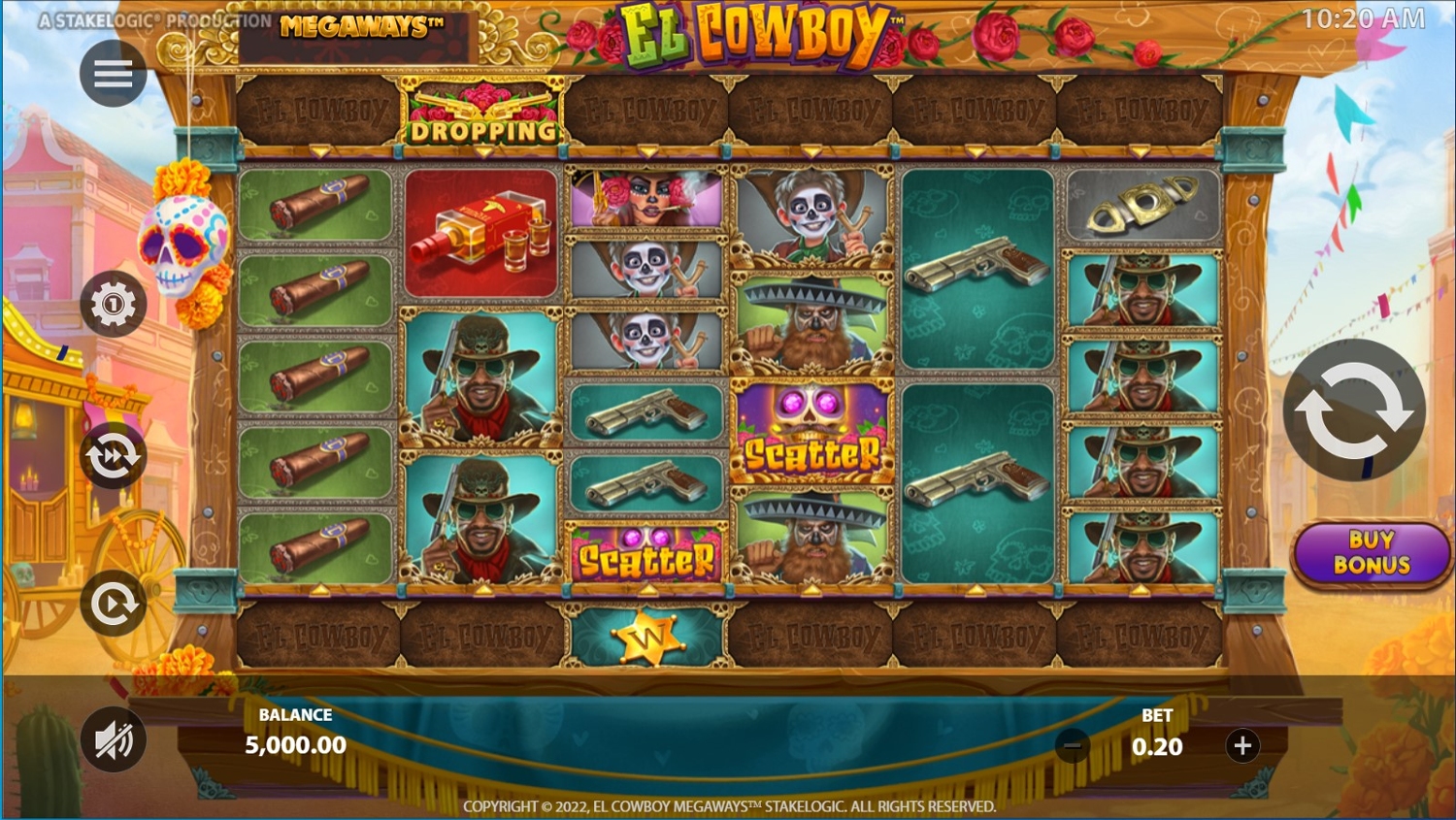 El Cowboy Megaways Slot Gameplay