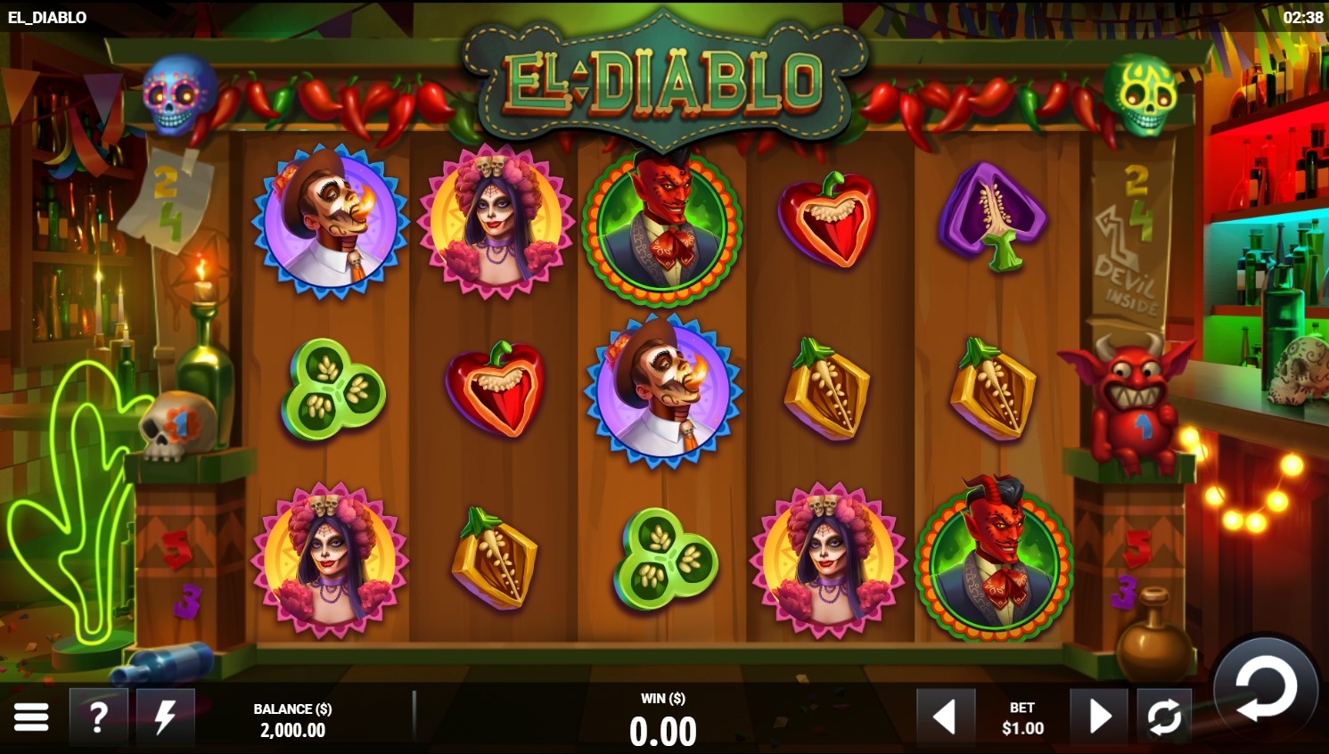El Diablo Slot Gameplay