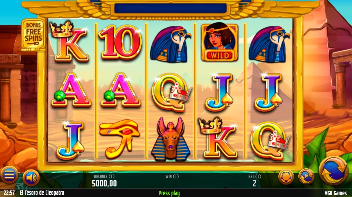 El Tesoro de Cleopatra Slot Gameplay