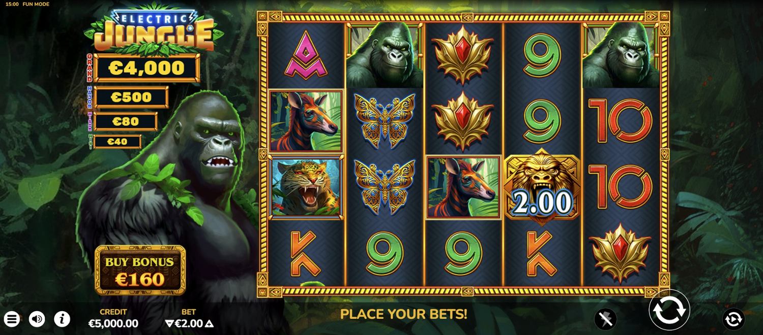 Electric Jungle Slot Gameplay