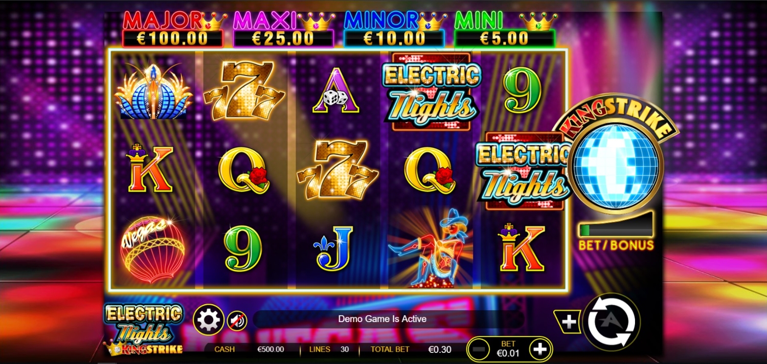 Electric Nights Slot Gameplay