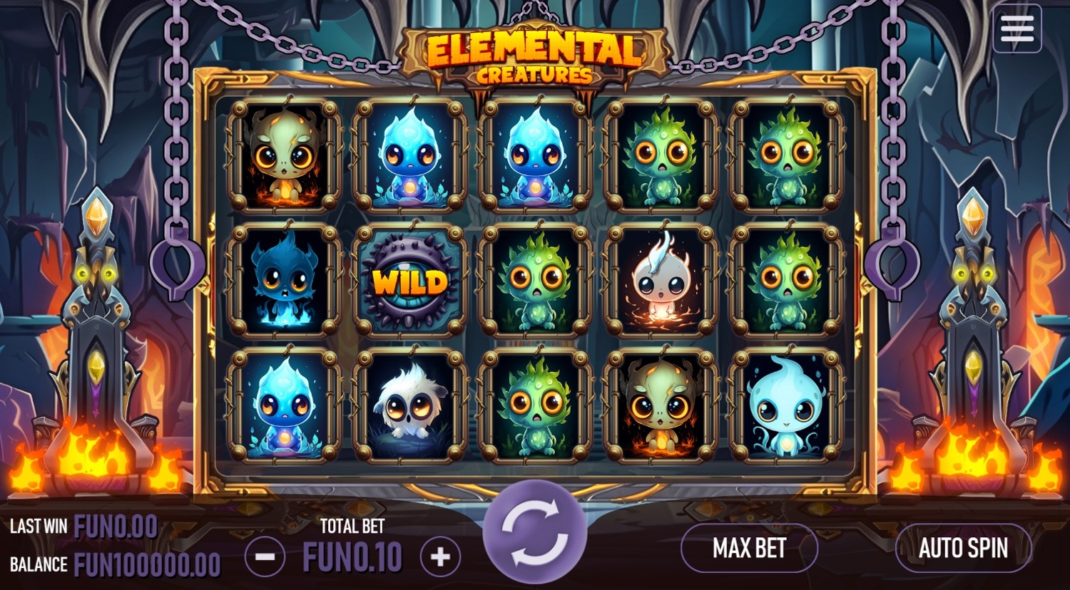 Elemental Creatures Slot Gameplay