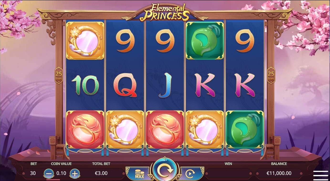 Elemental Princess Slot Gameplay