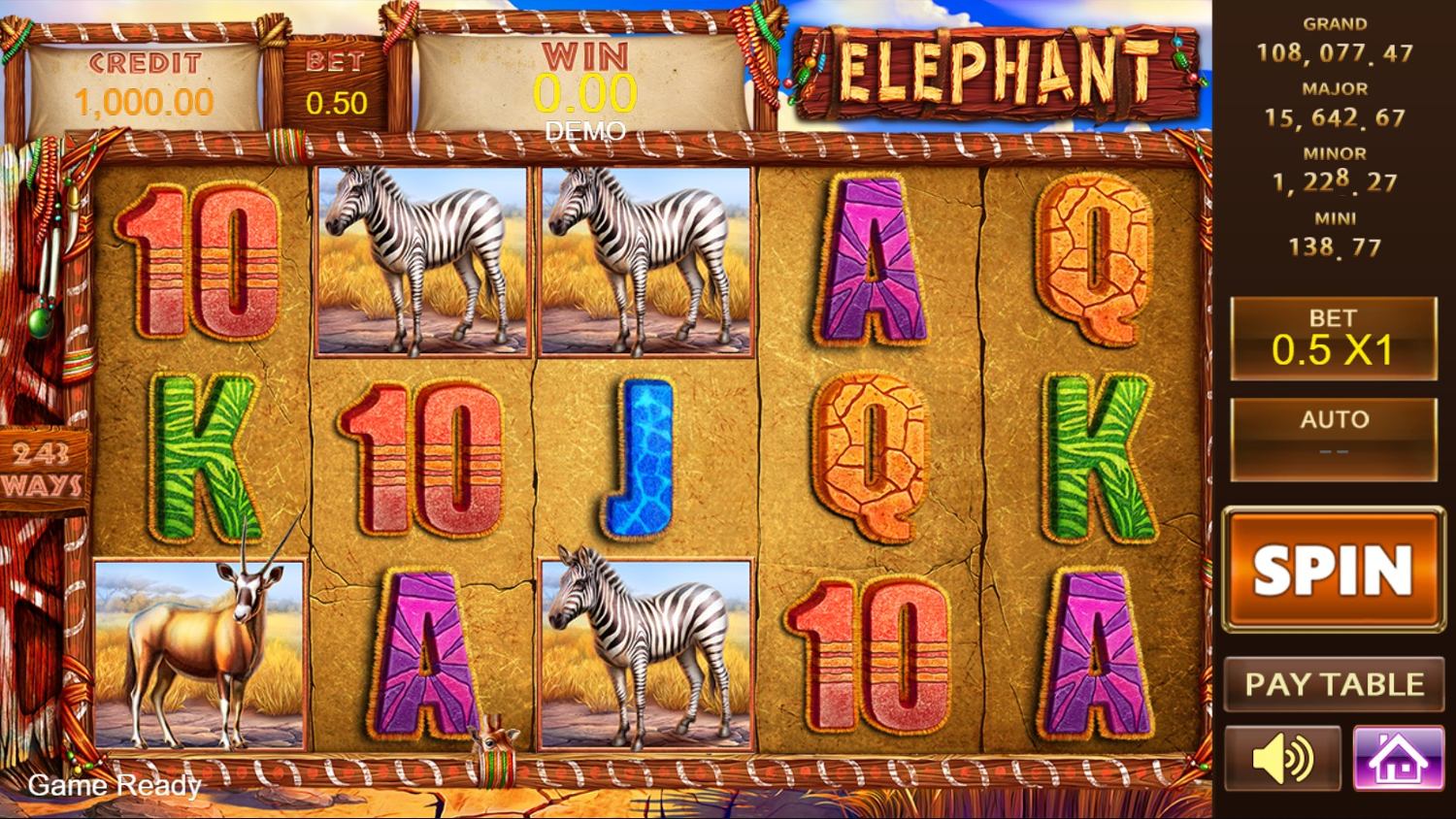 Elephant Slot Gameplay