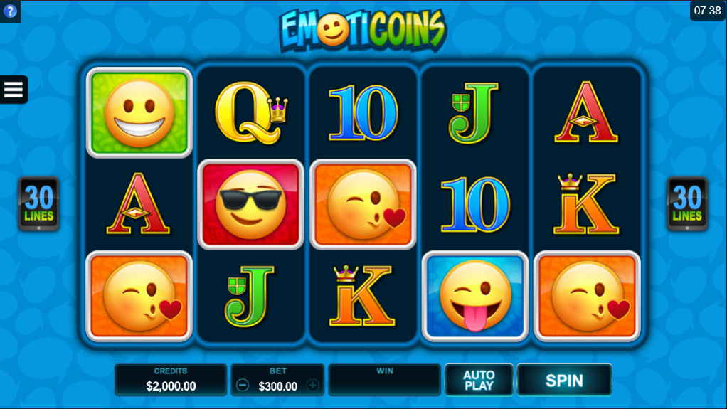 EmotiCoins Slot Gameplay