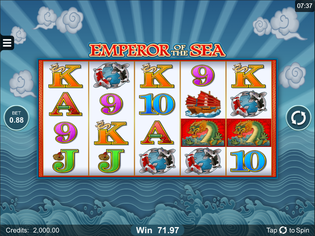 Emperor of the Sea Slot Gameplay