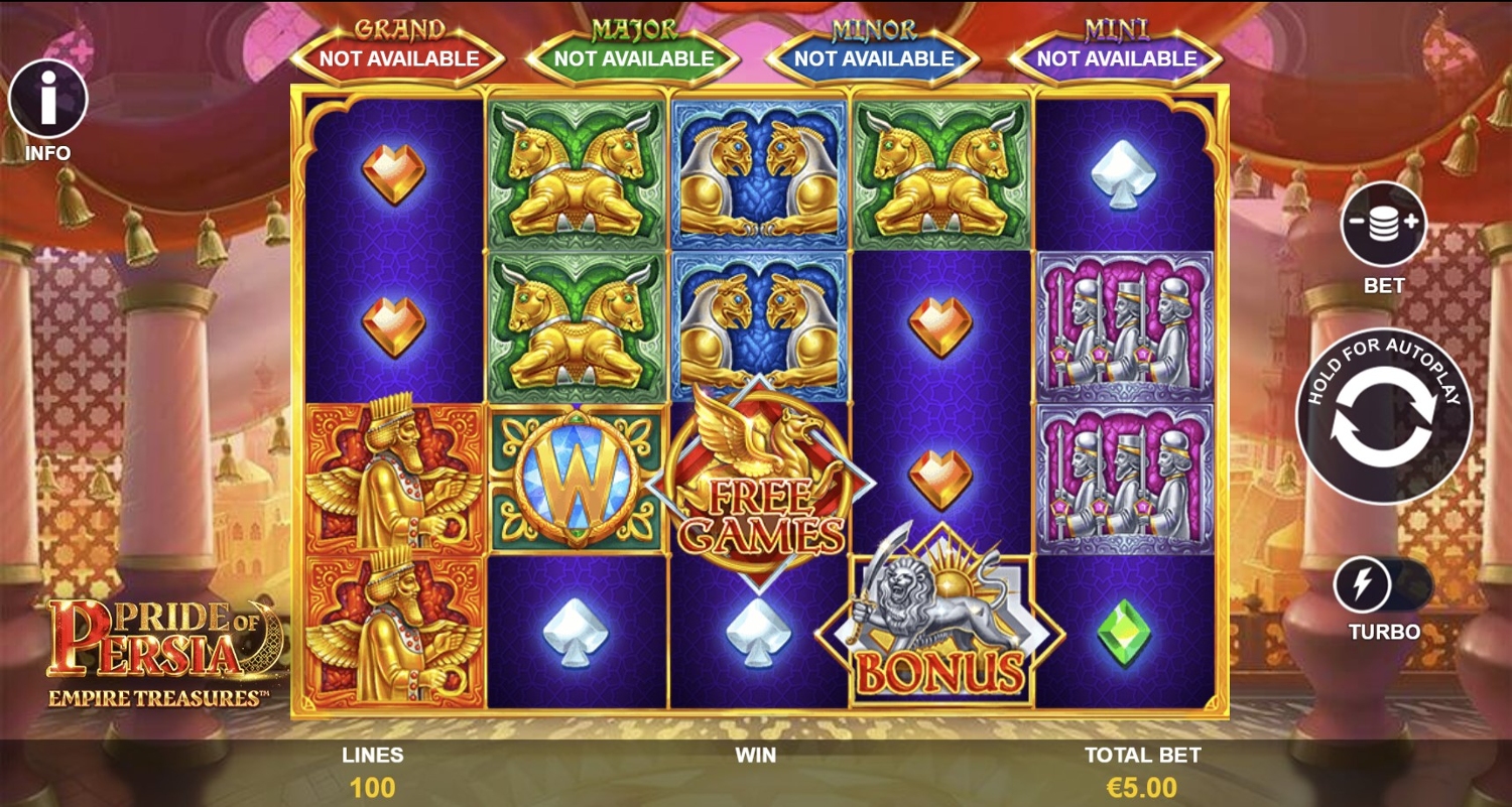 Empire Treasures: Pride of Persia Slot Gameplay