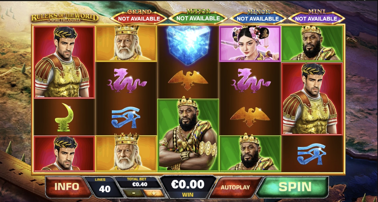 Empire Treasures: Rulers of the World Slot Gameplay