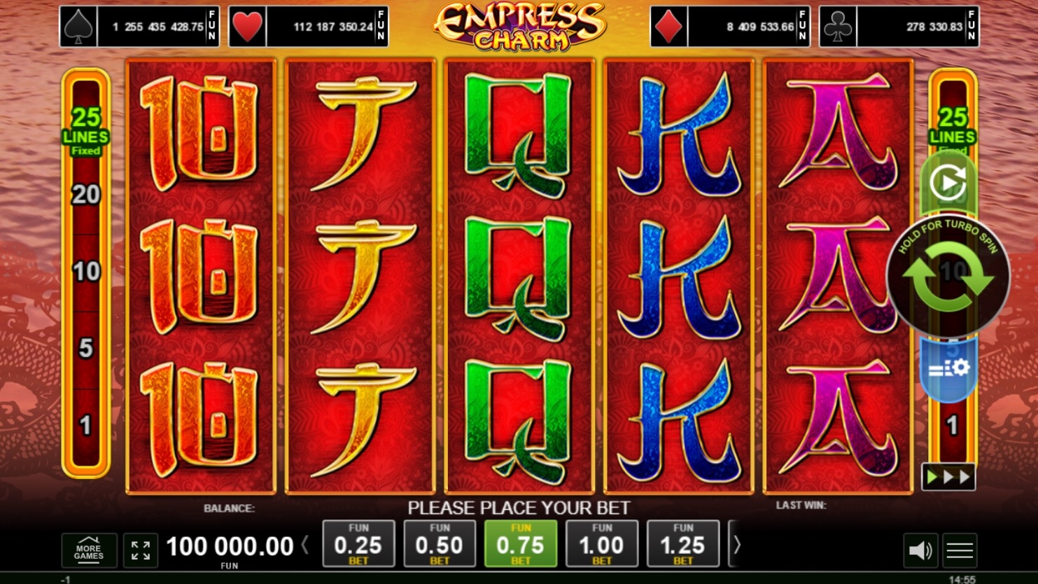 Empress Charm Slot Gameplay