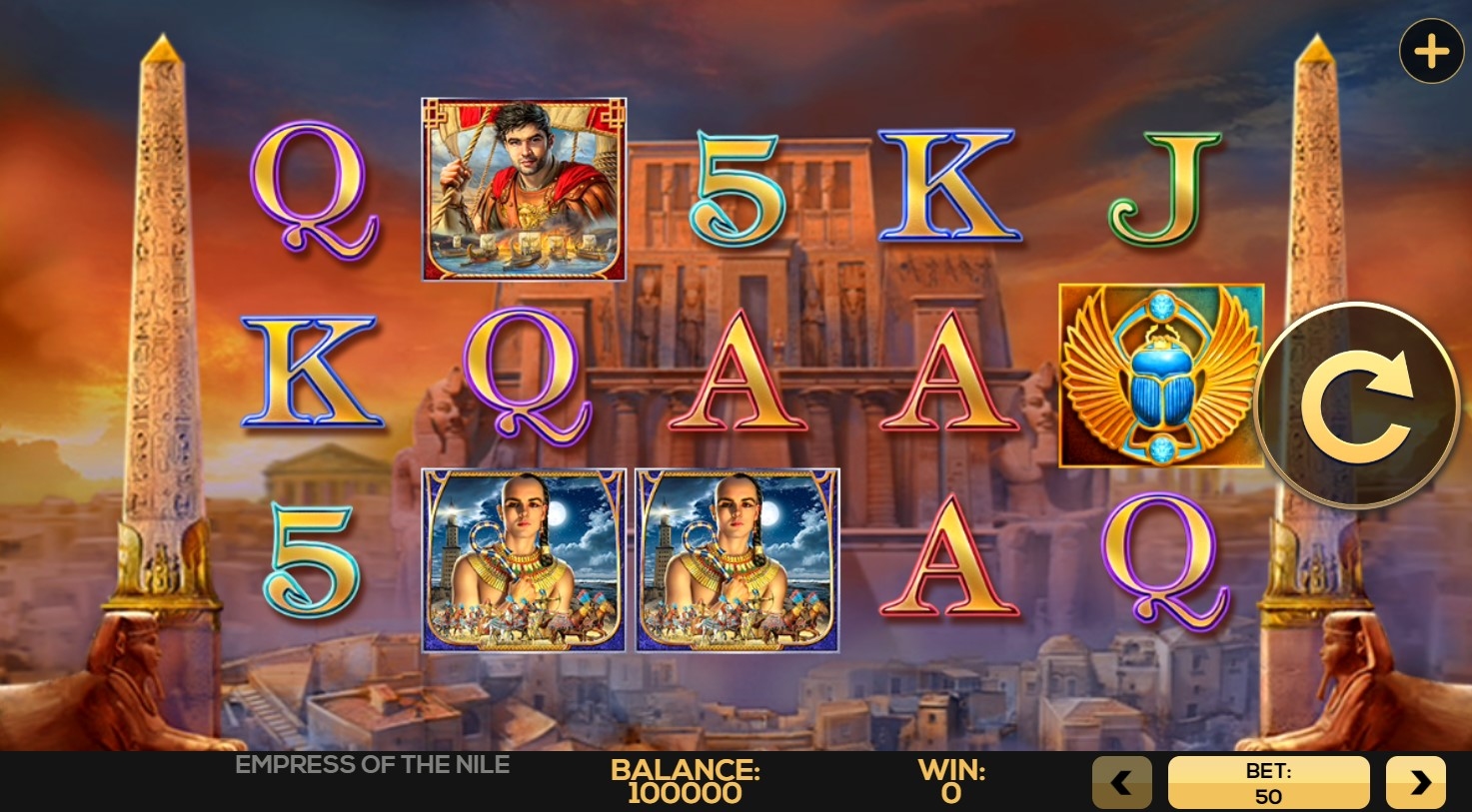 Empress of the Nile Slot Gameplay