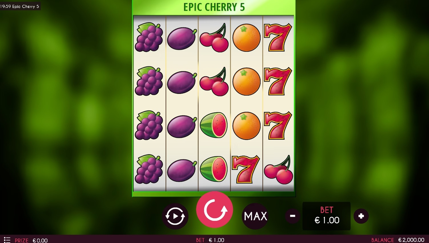 Epic Cherry 5 Slot Gameplay
