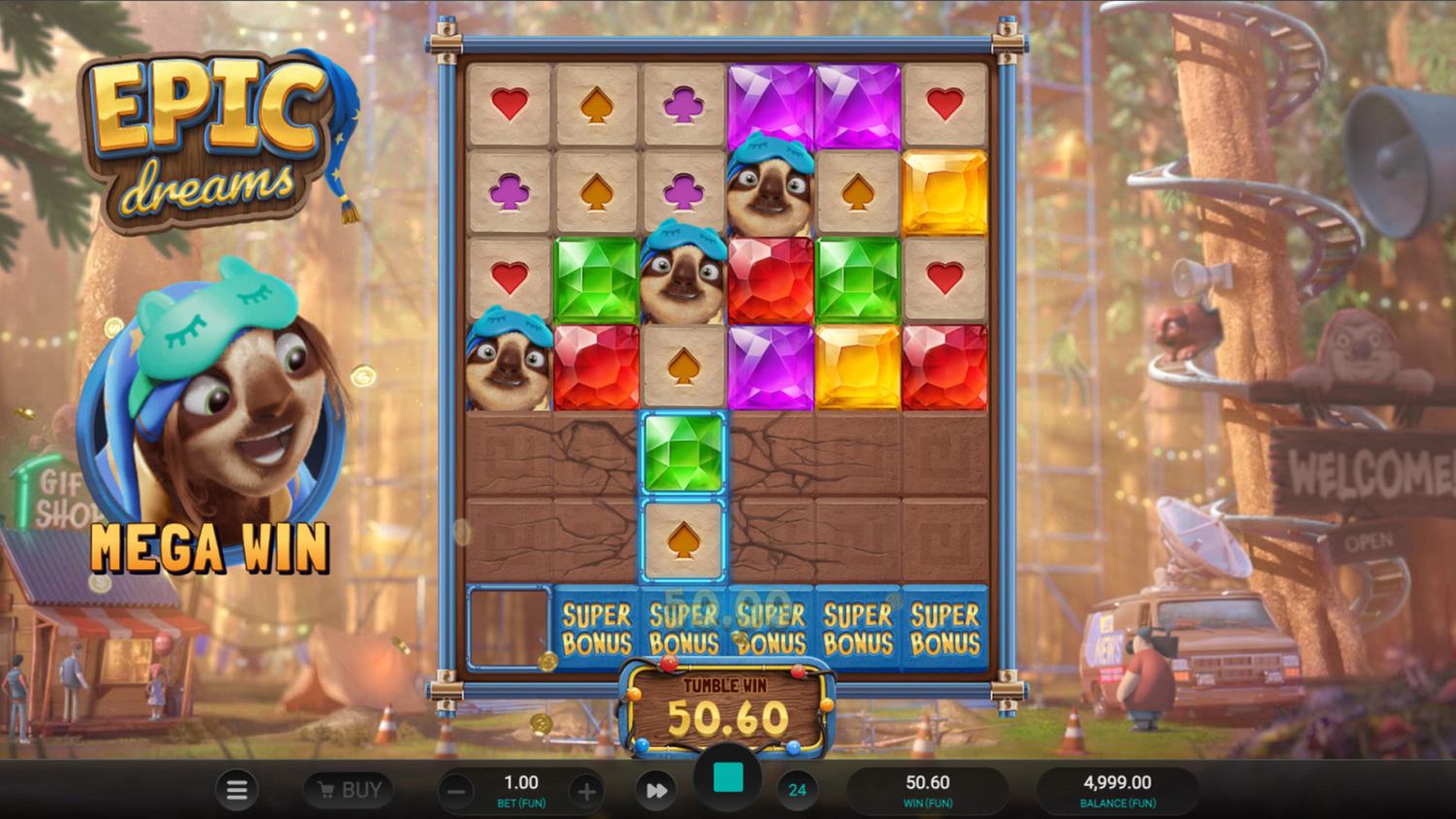 Epic Dreams Slot Gameplay