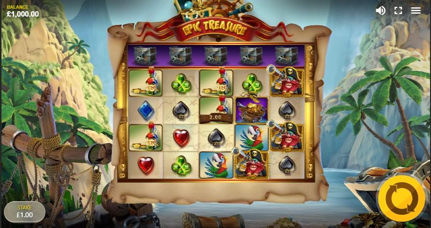 Epic Treasure Slot Gameplay