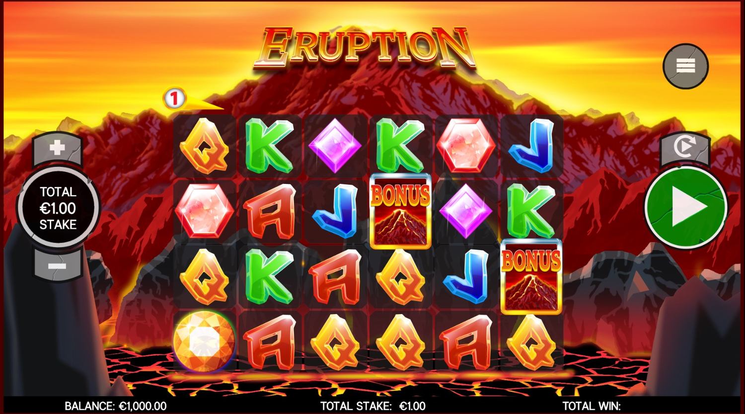 Eruption Slot Gameplay