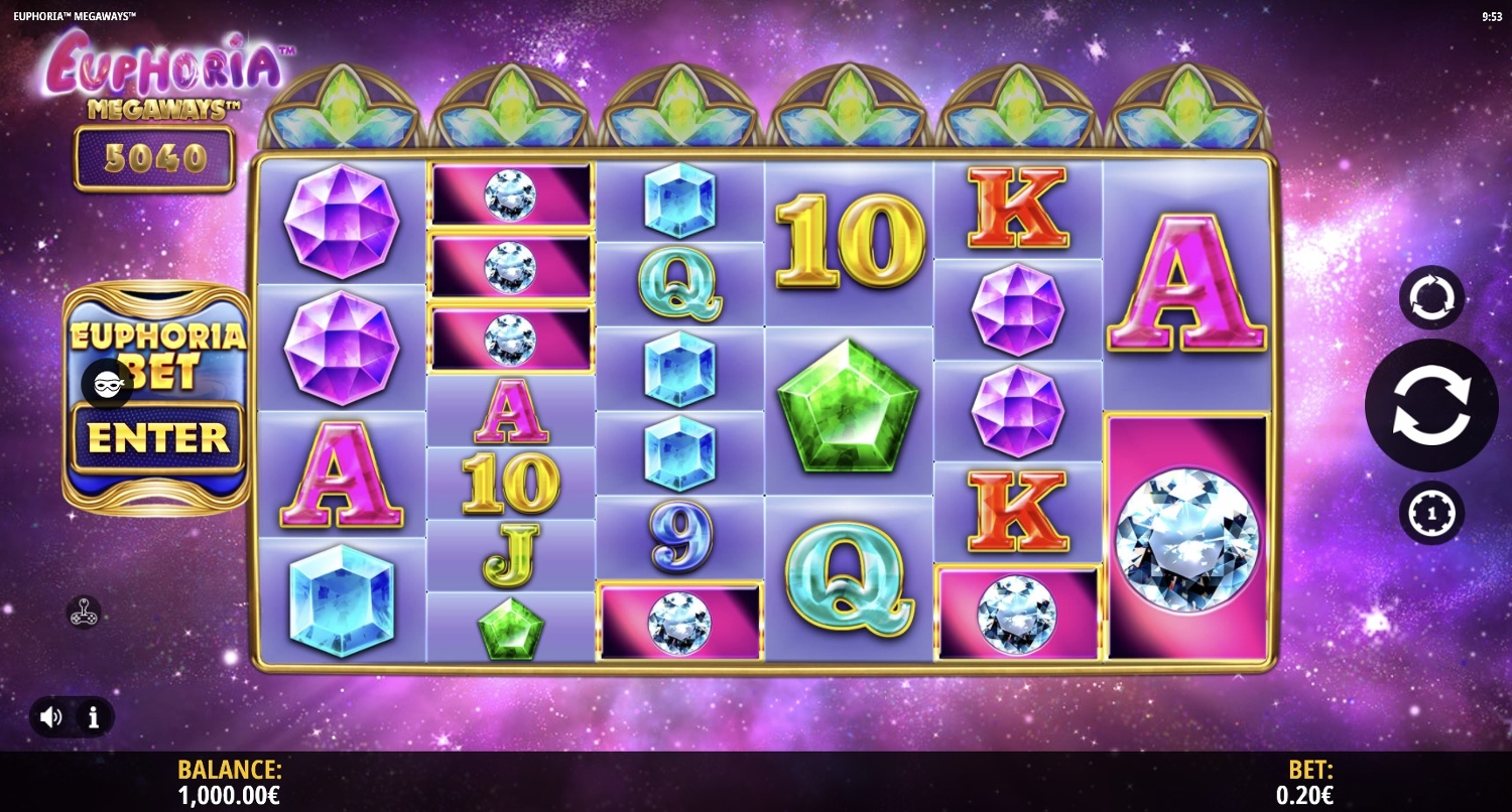 Euphoria Megaways Slot Gameplay