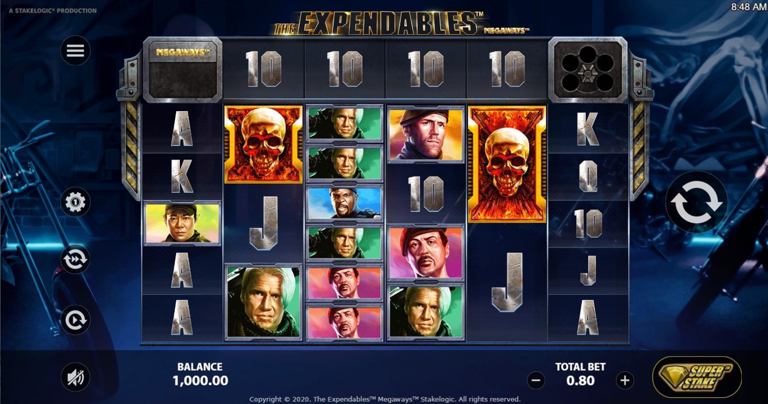 Expendables Megaways Slot Gameplay