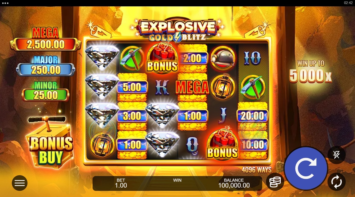 Explosive Gold Blitz Slot Gameplay