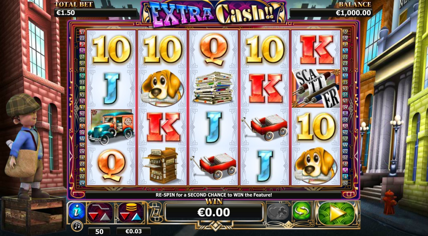 Extra Cash Slot Gameplay